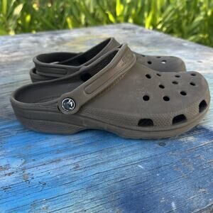 Crocs Men’s Size 7 Shoes women’s 9 Brown Slip On Cloud 107